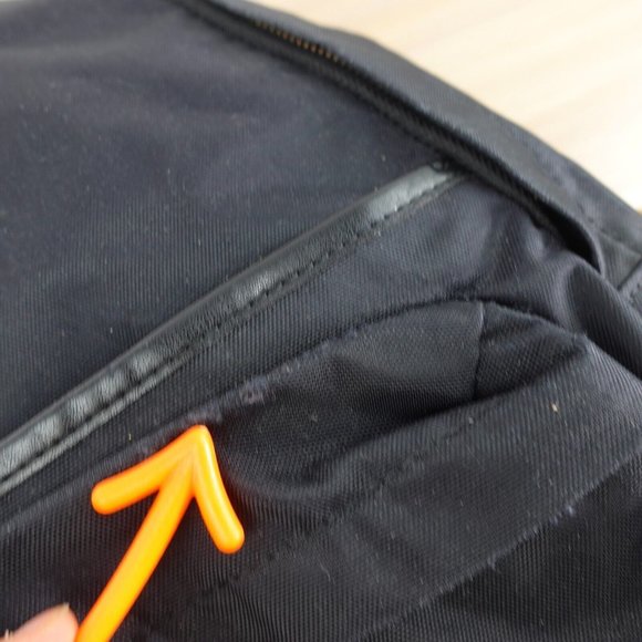MARC JACOBS Bag Adult Black Backpack Medium Nylon Travel Lightweight DEFECTS - Picture 15 of 16